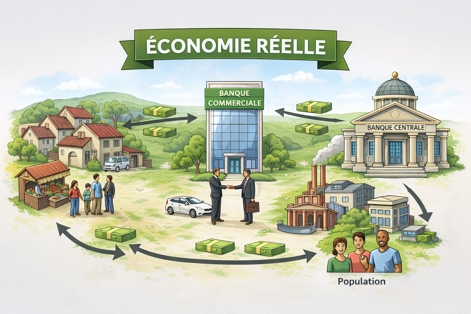 Comment fonctionne l&rsquo;économie réelle aujourd&rsquo;hui ?